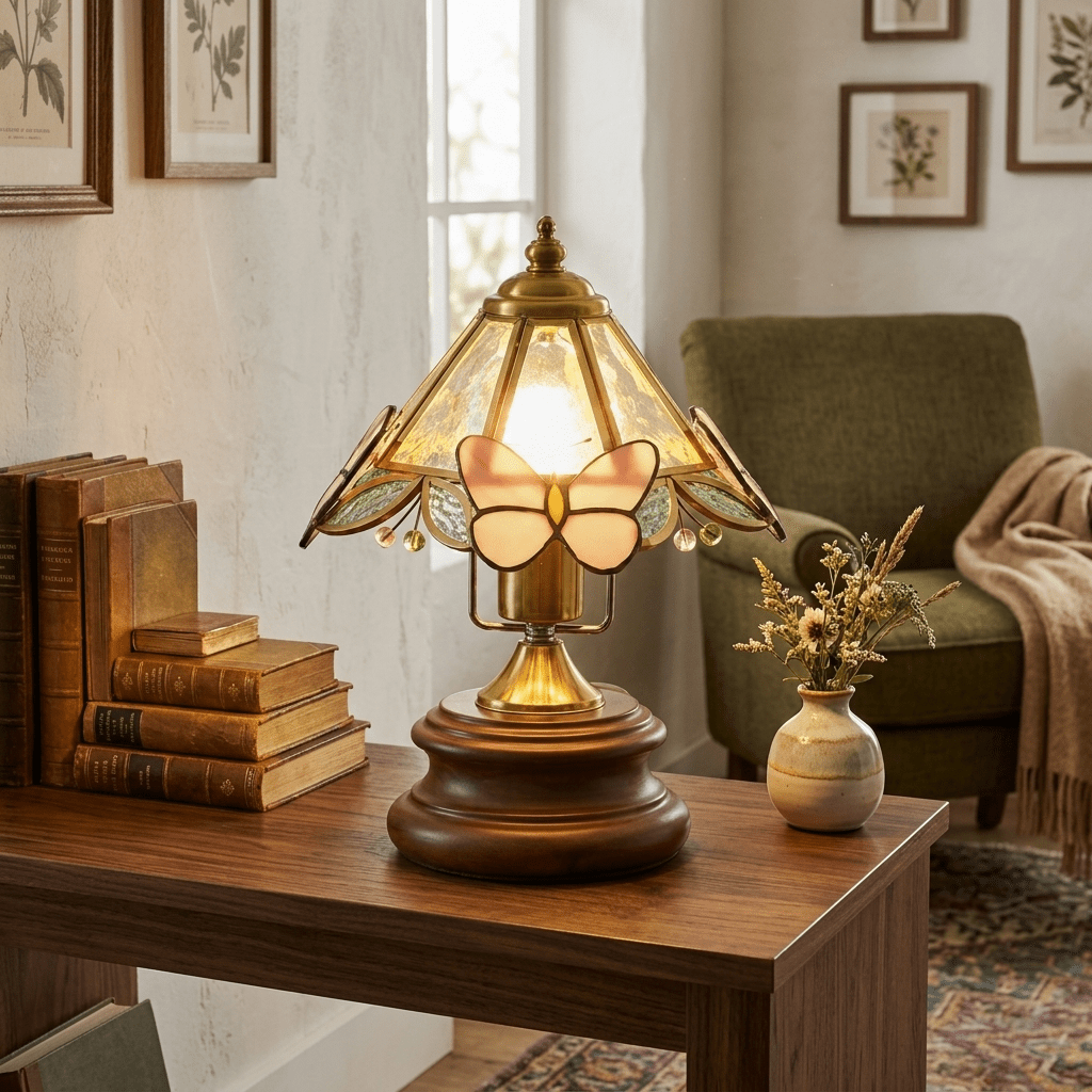 Tiffany Glass Table Lamp — Table Lamp | Maison Monashee — view 6