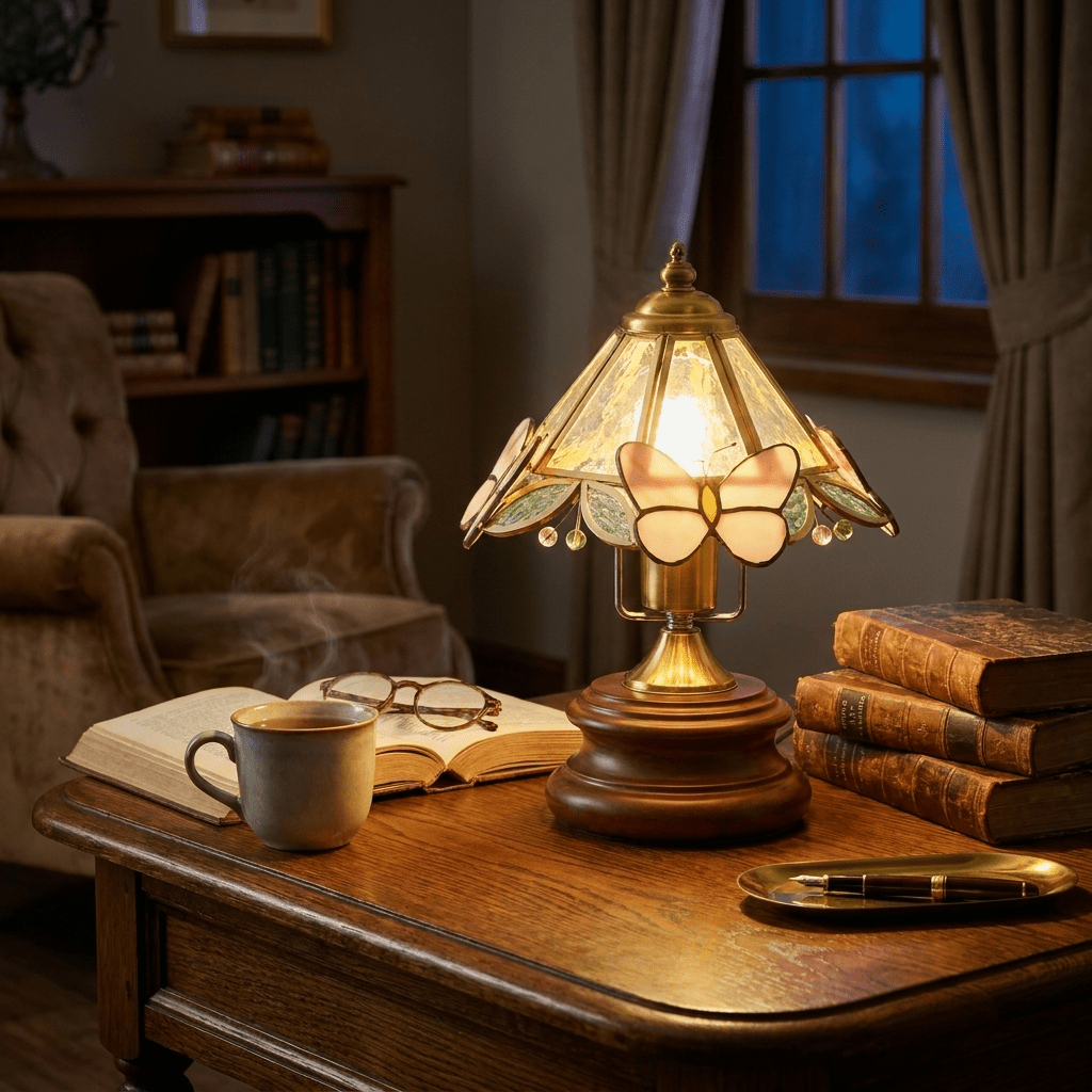 Tiffany Glass Table Lamp — Table Lamp | Maison Monashee — view 7