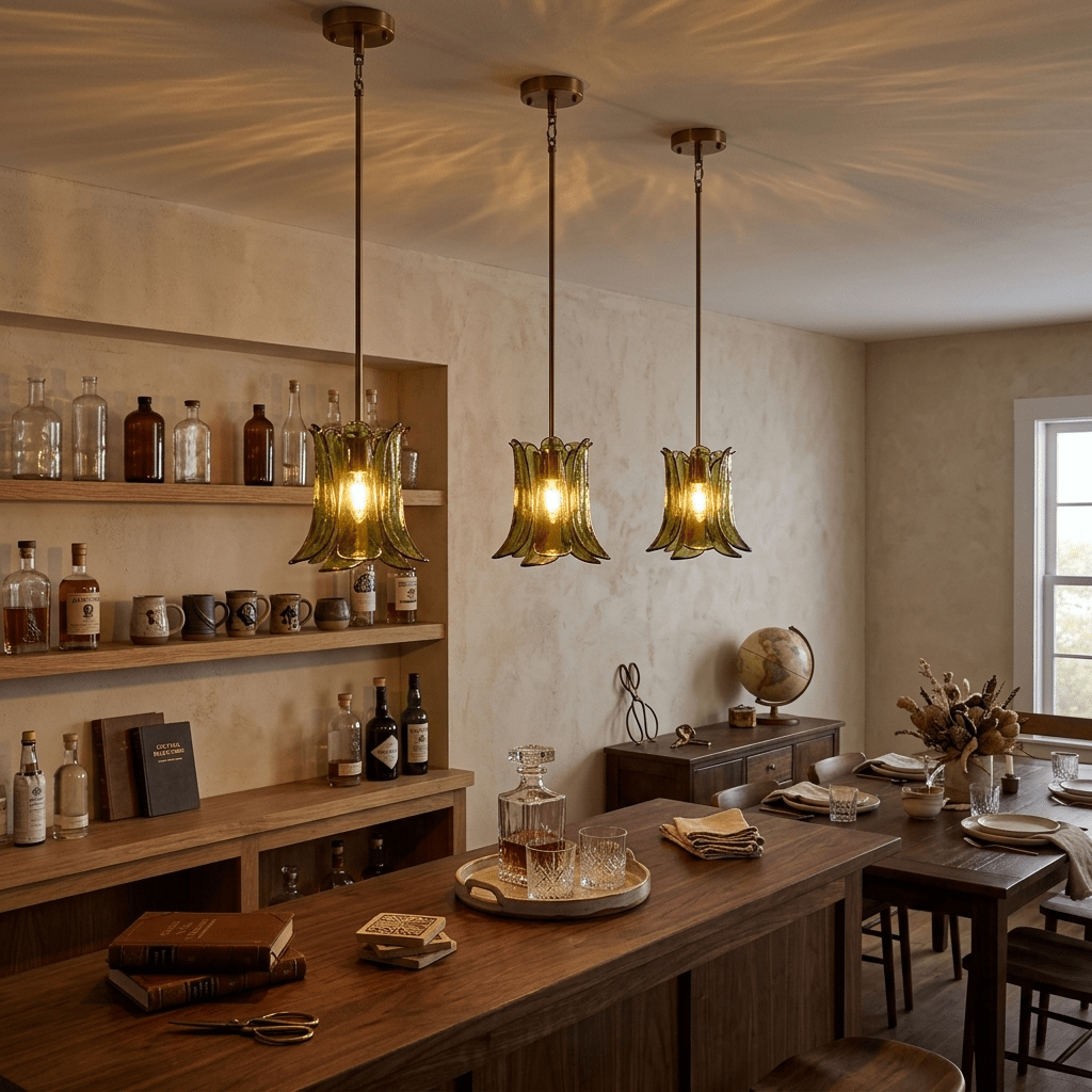 Hanging Glass Pendant Light — Pendant Light | Maison Monashee — view 3