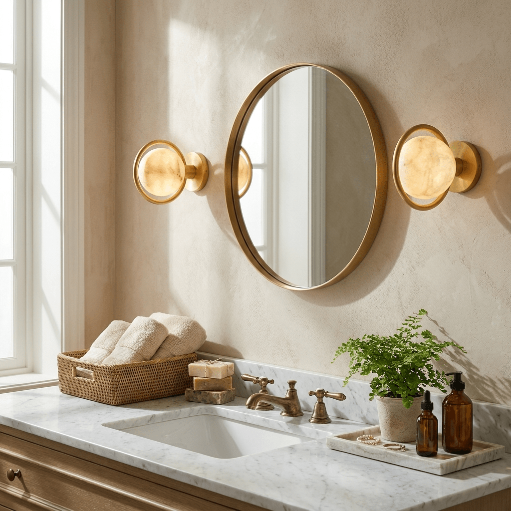 Modern Gold Vanity Light — Wall Sconce | Maison Monashee — view 2