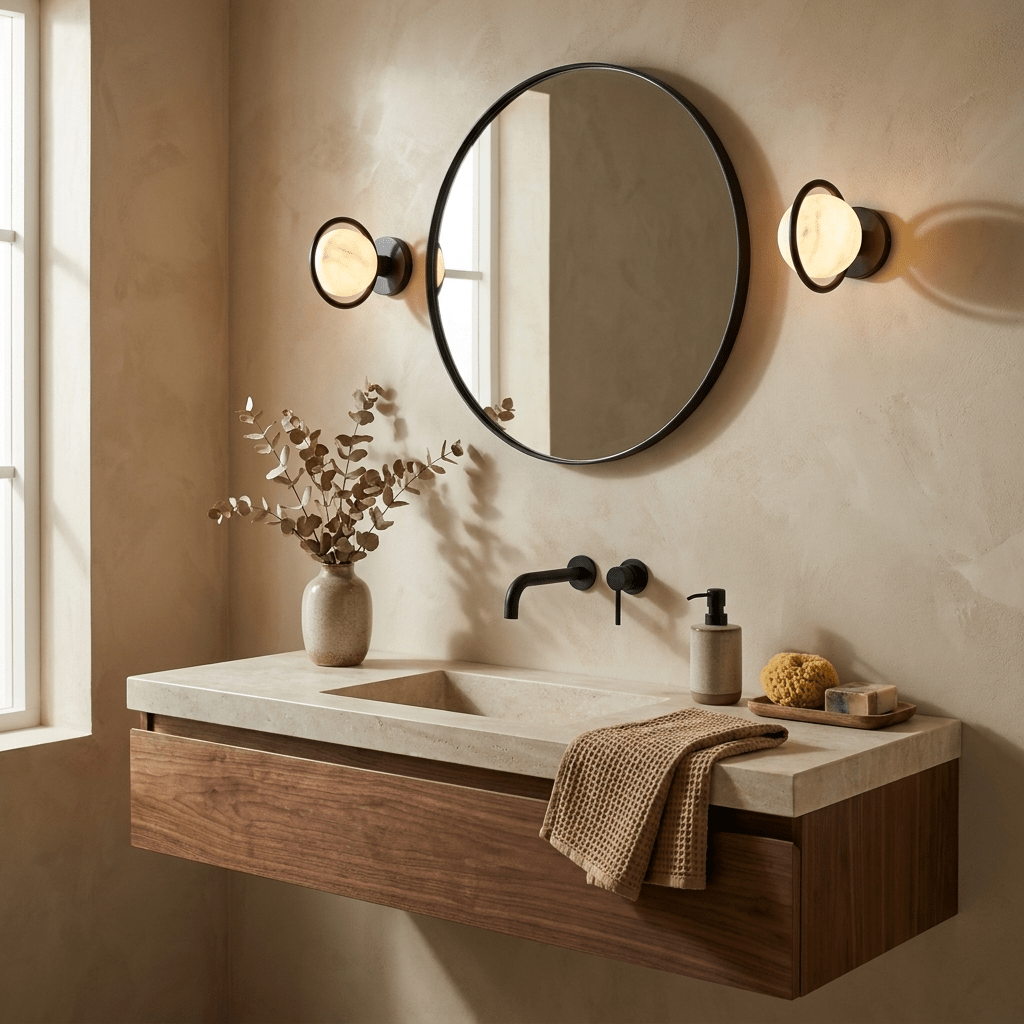Modern Gold Vanity Light — Wall Sconce | Maison Monashee — view 5