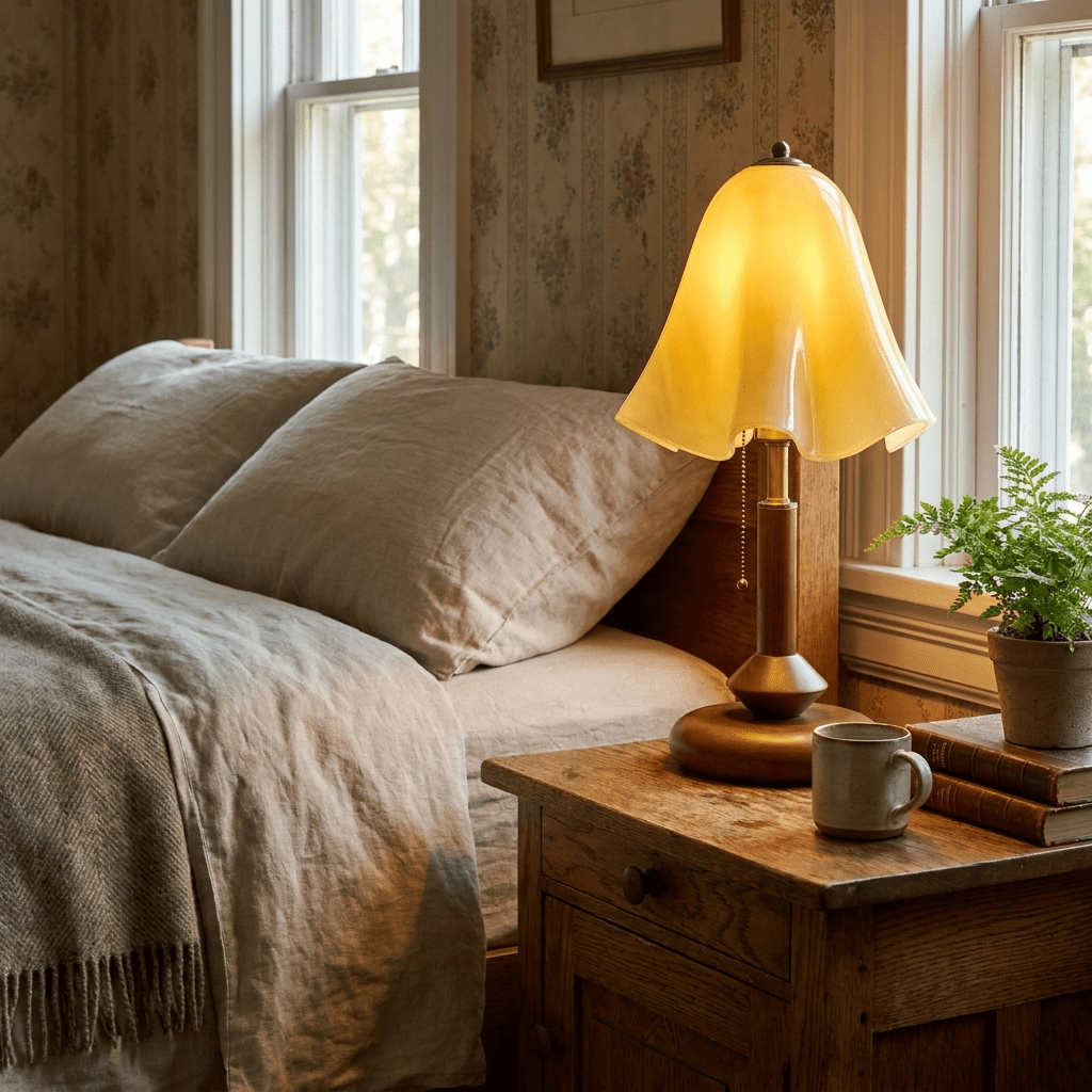 Glass Lampshade Table Lamp — Table Lamp | Maison Monashee — view 4