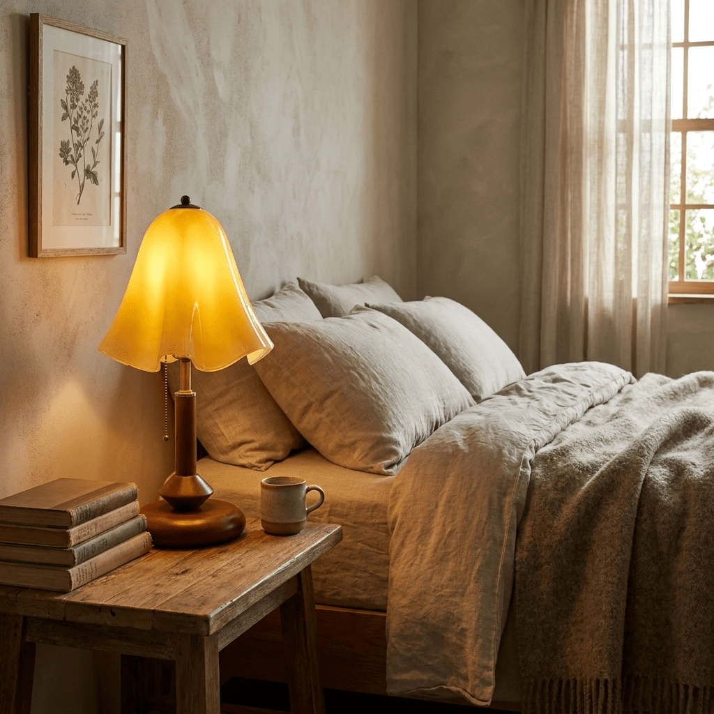 Glass Lampshade Table Lamp — Table Lamp | Maison Monashee — view 7