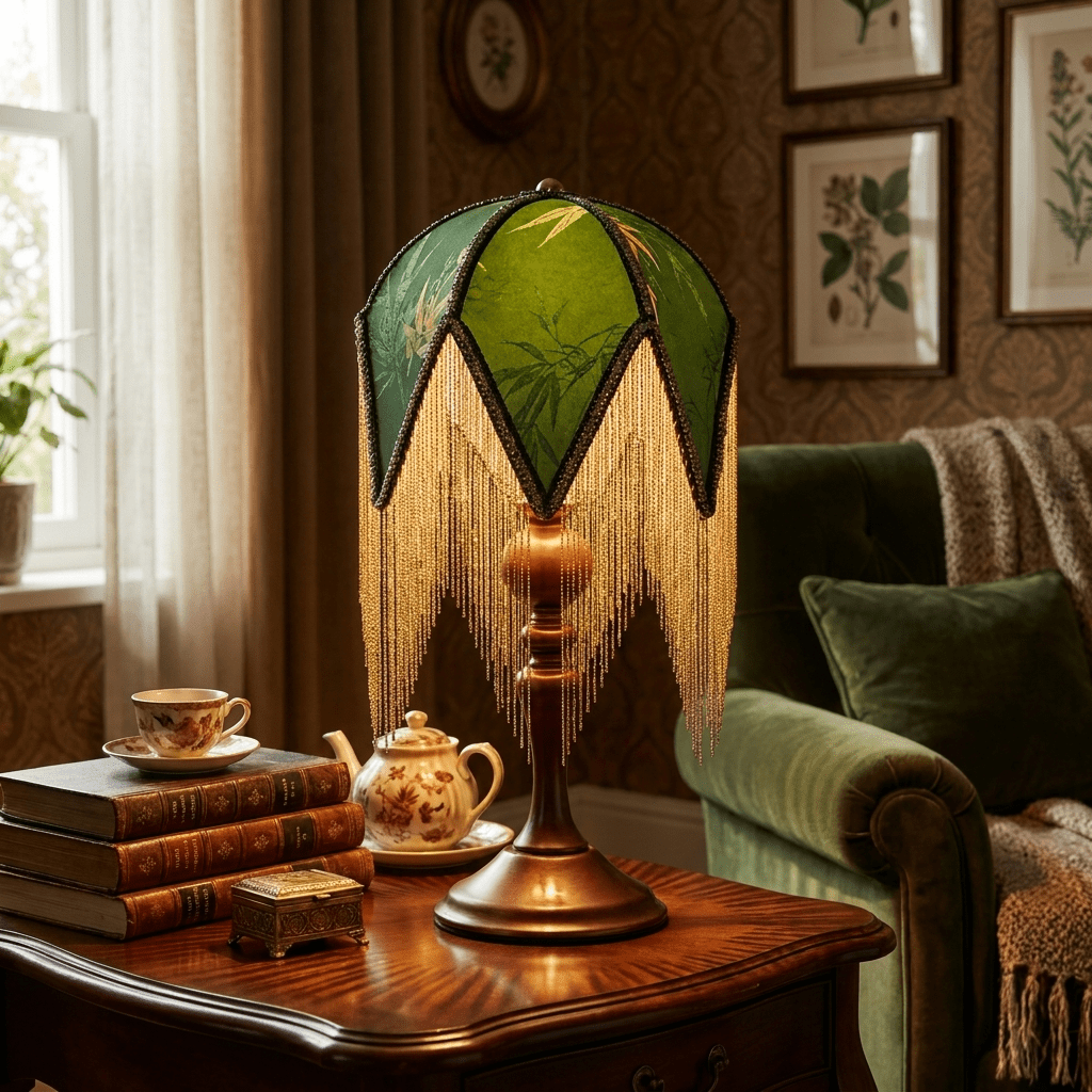 Beaded Fringe Table Lamp — Table Lamp | Maison Monashee — view 2