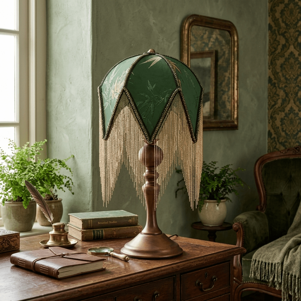 Beaded Fringe Table Lamp — Table Lamp | Maison Monashee — view 3