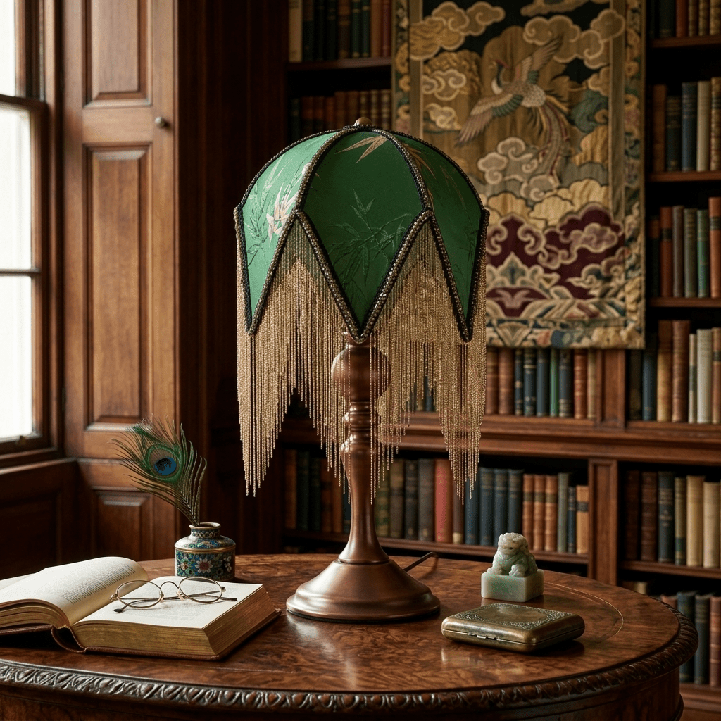 Beaded Fringe Table Lamp — Table Lamp | Maison Monashee — view 4