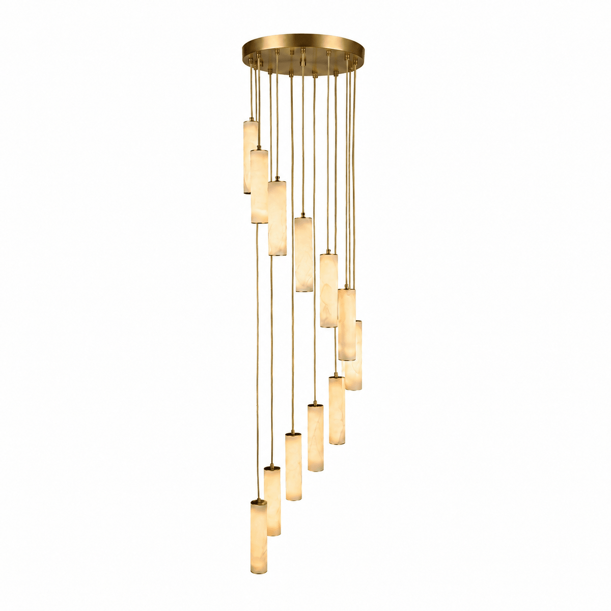 Spiral Staircase Chandelier — Chandelier | Maison Monashee — view 20