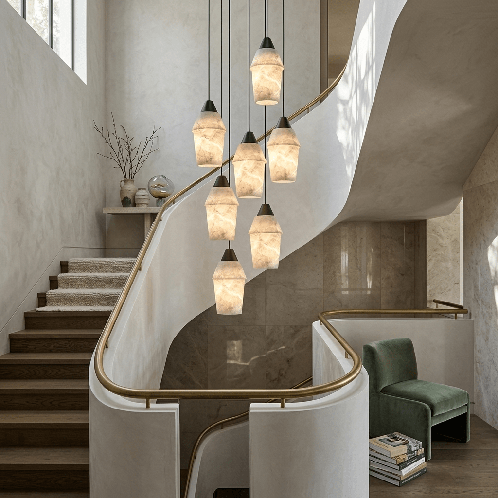 Matte Black Entryway Chandelier — Chandelier | Maison Monashee — view 2