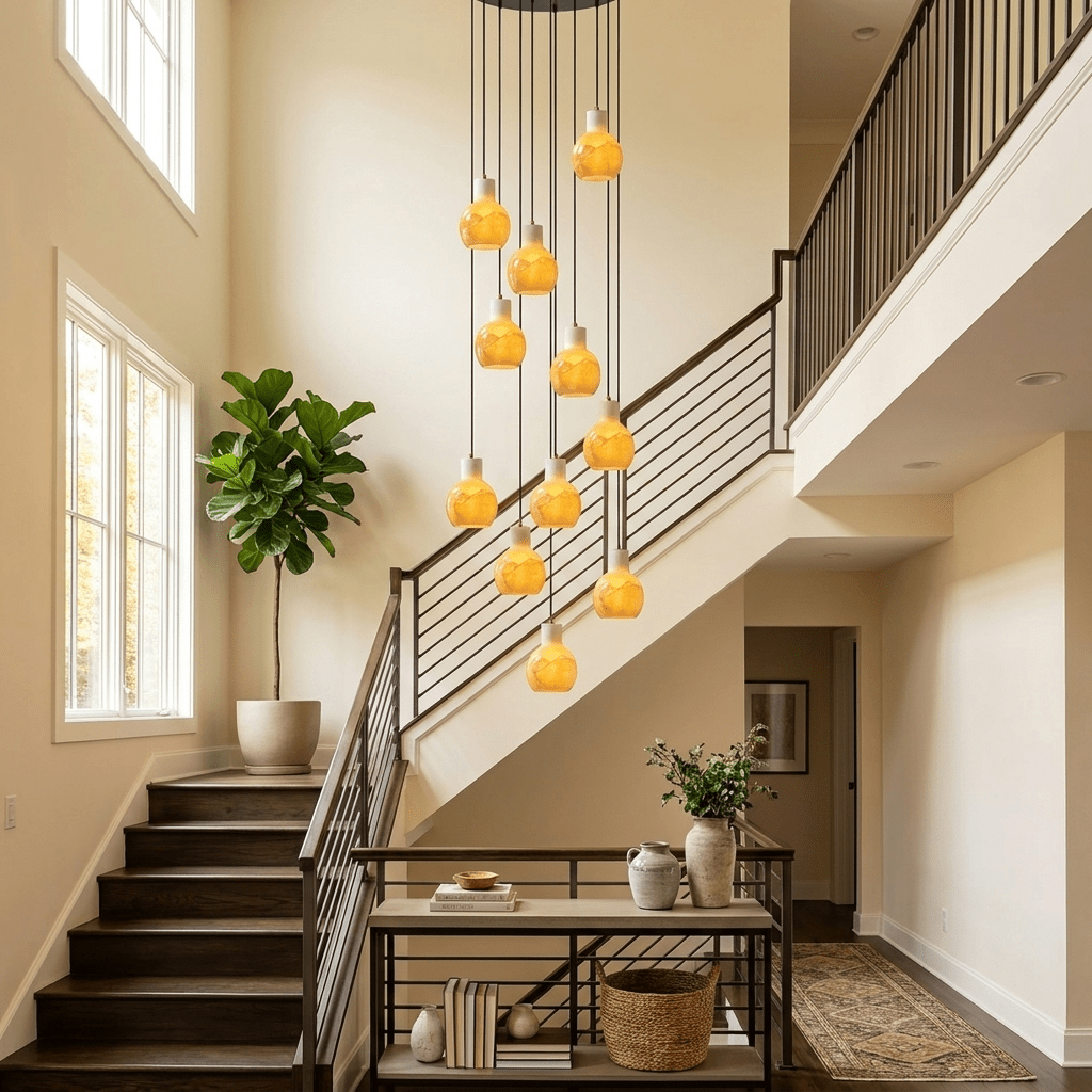 Black Chandelier for Staircase — Chandelier | Maison Monashee — view 3