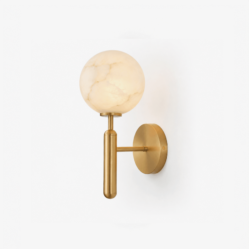 White Globe Sconce — Wall Sconce | Maison Monashee