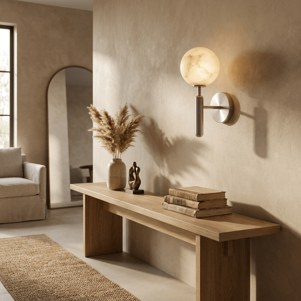 White Globe Sconce — Wall Sconce | Maison Monashee — view 7