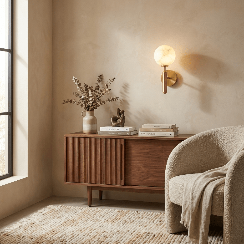 White Globe Sconce — Wall Sconce | Maison Monashee — view 8
