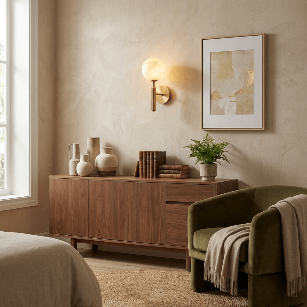 White Globe Sconce — Wall Sconce | Maison Monashee — view 11