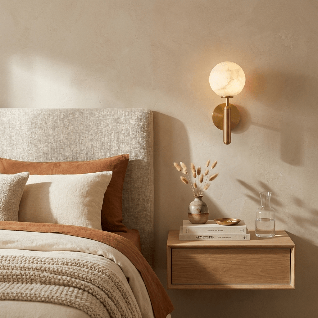 White Globe Sconce — Wall Sconce | Maison Monashee — view 2