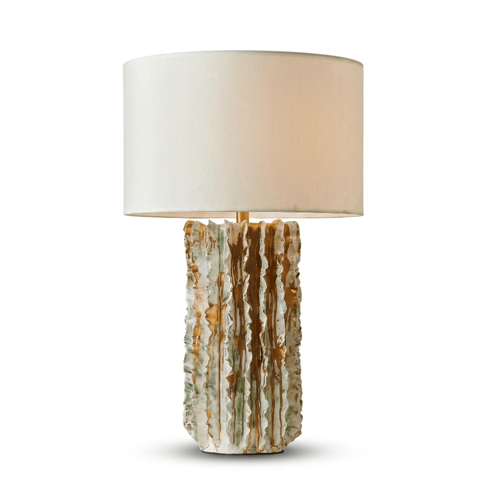 Ceramic Cylinder Table Lamp — Table Lamp | Maison Monashee — view 5