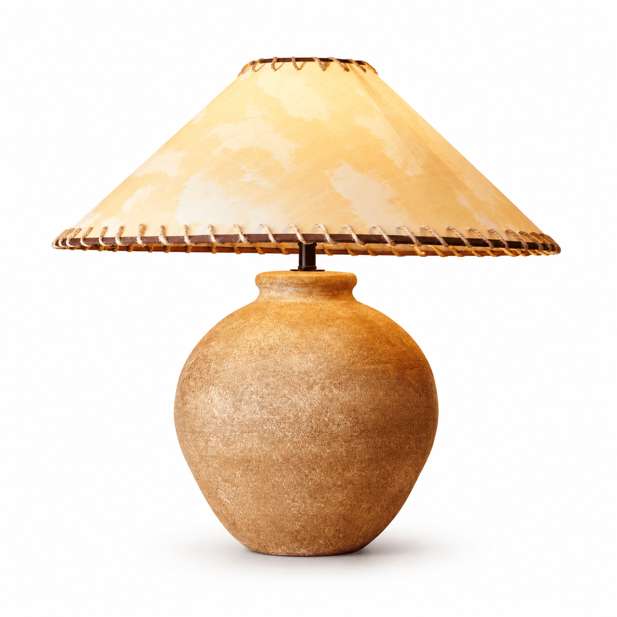 Terracotta Ceramic Table Lamp — Table Lamp | Maison Monashee — view 6