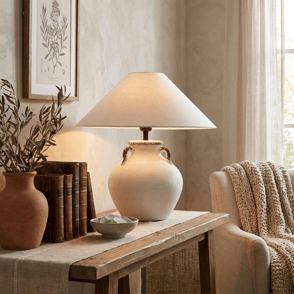 Ceramic Jar Table Lamp — Table Lamp | Maison Monashee — view 5