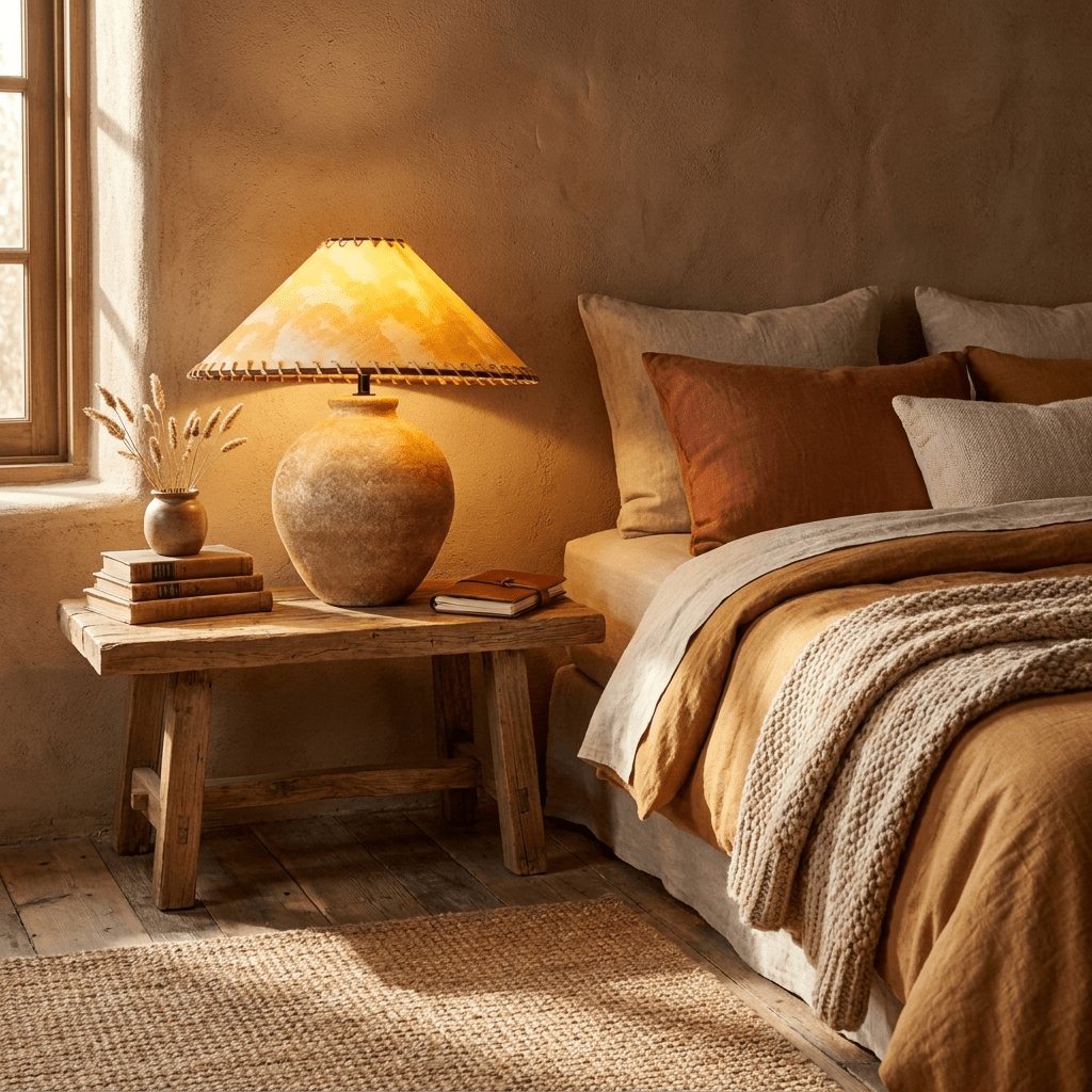 Terracotta Ceramic Table Lamp — Table Lamp | Maison Monashee — view 7