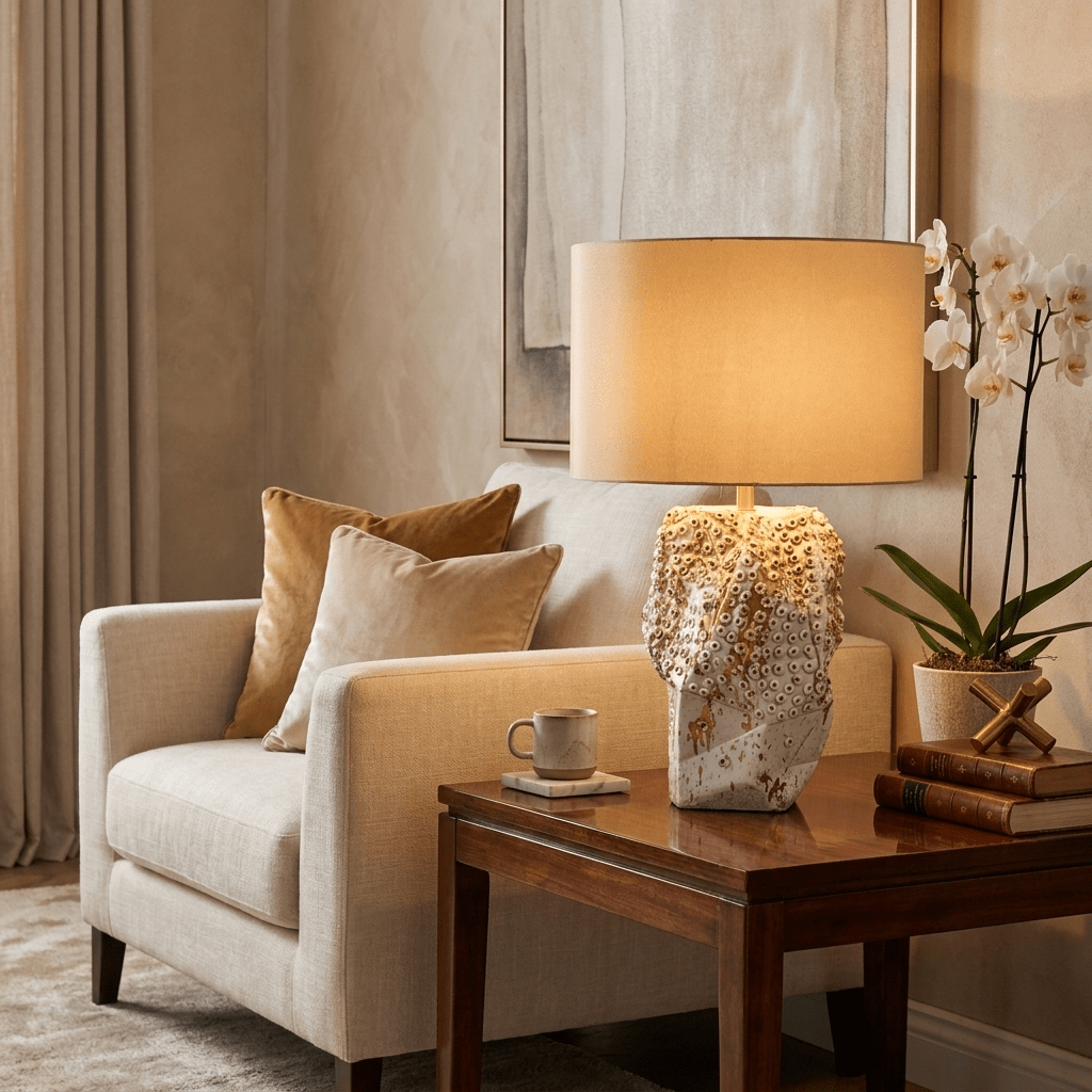 White Coral Table Lamp — Table Lamp | Maison Monashee — view 6