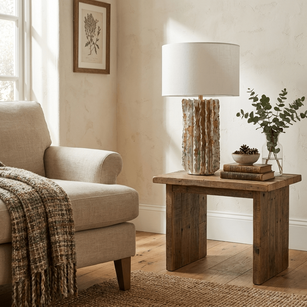 Ceramic Cylinder Table Lamp — Table Lamp | Maison Monashee — view 3
