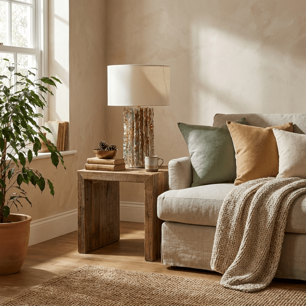 Ceramic Cylinder Table Lamp — Table Lamp | Maison Monashee — view 4