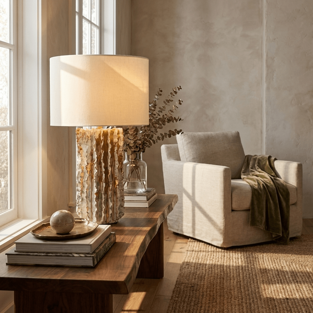 Ceramic Cylinder Table Lamp — Table Lamp | Maison Monashee — view 7