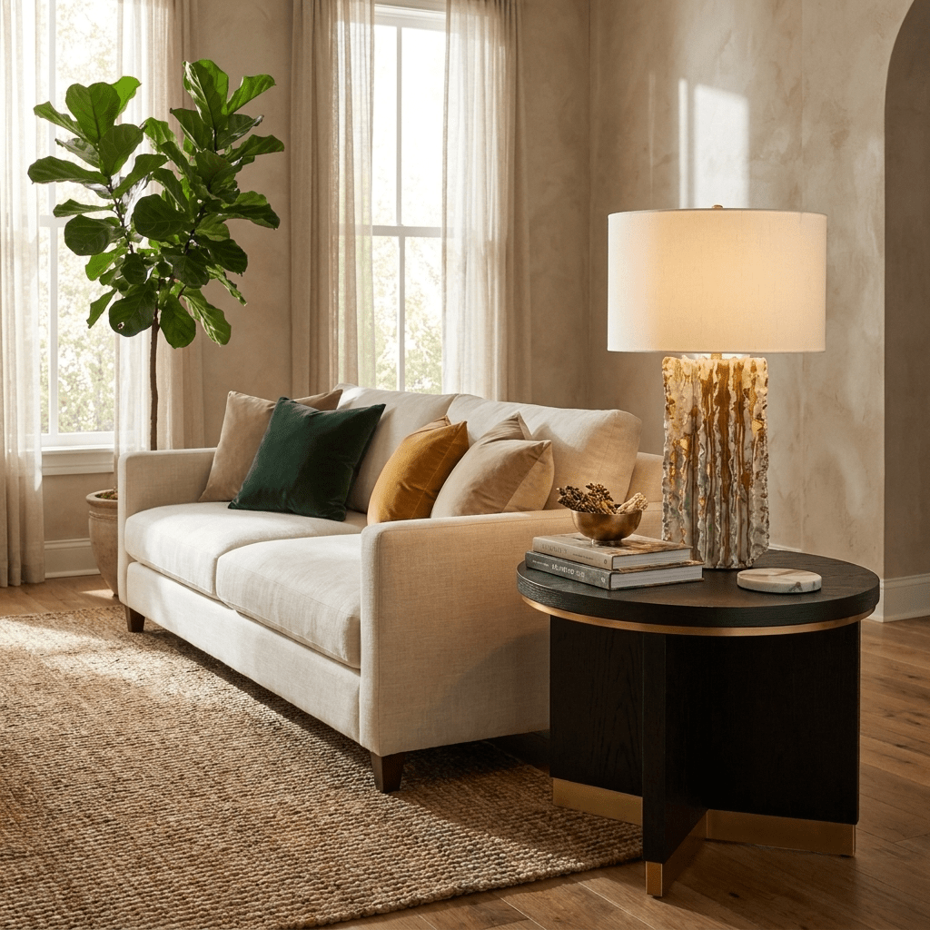 Ceramic Cylinder Table Lamp — Table Lamp | Maison Monashee — view 8