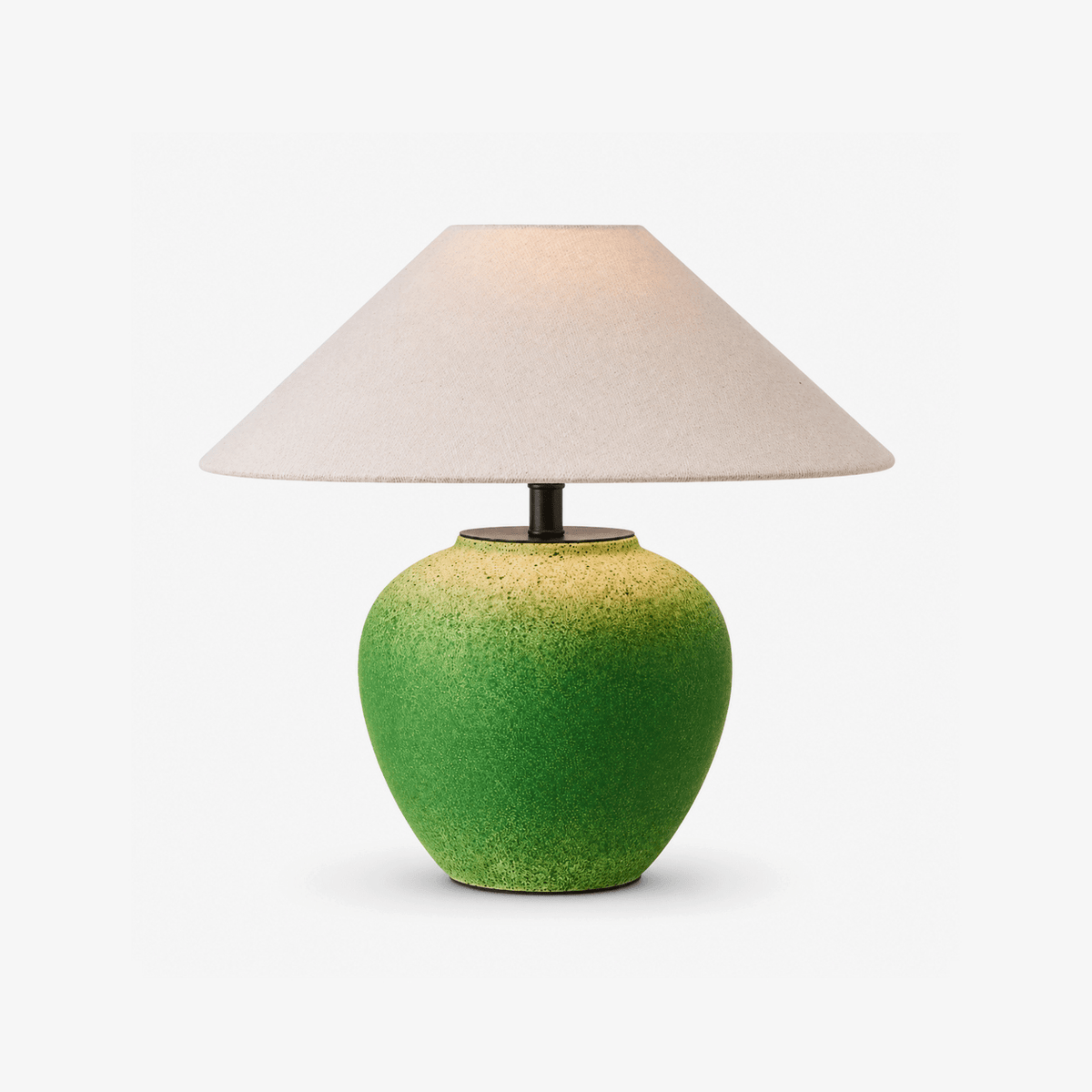 Green Ceramic Table Lamp — Table Lamp | Maison Monashee