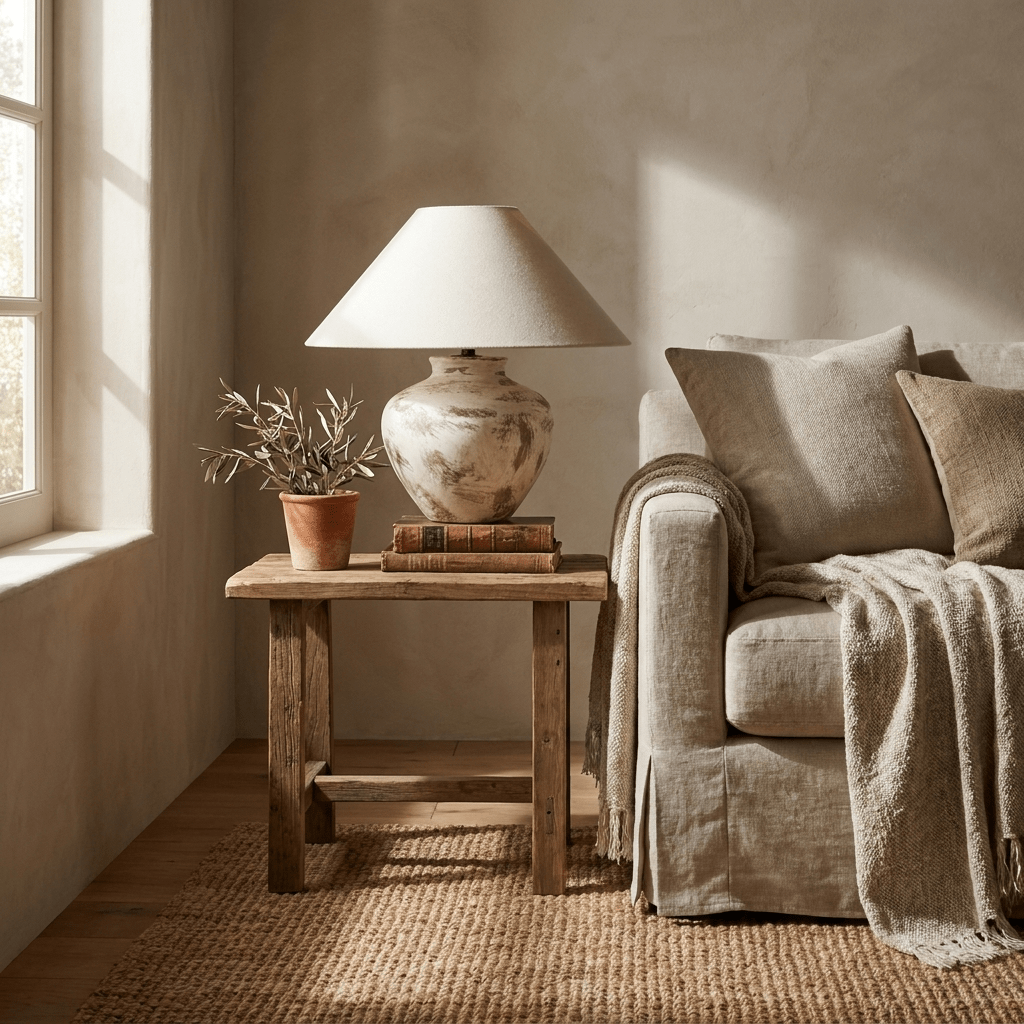 Farmhouse Ceramic Table Lamp — Table Lamp | Maison Monashee — view 3