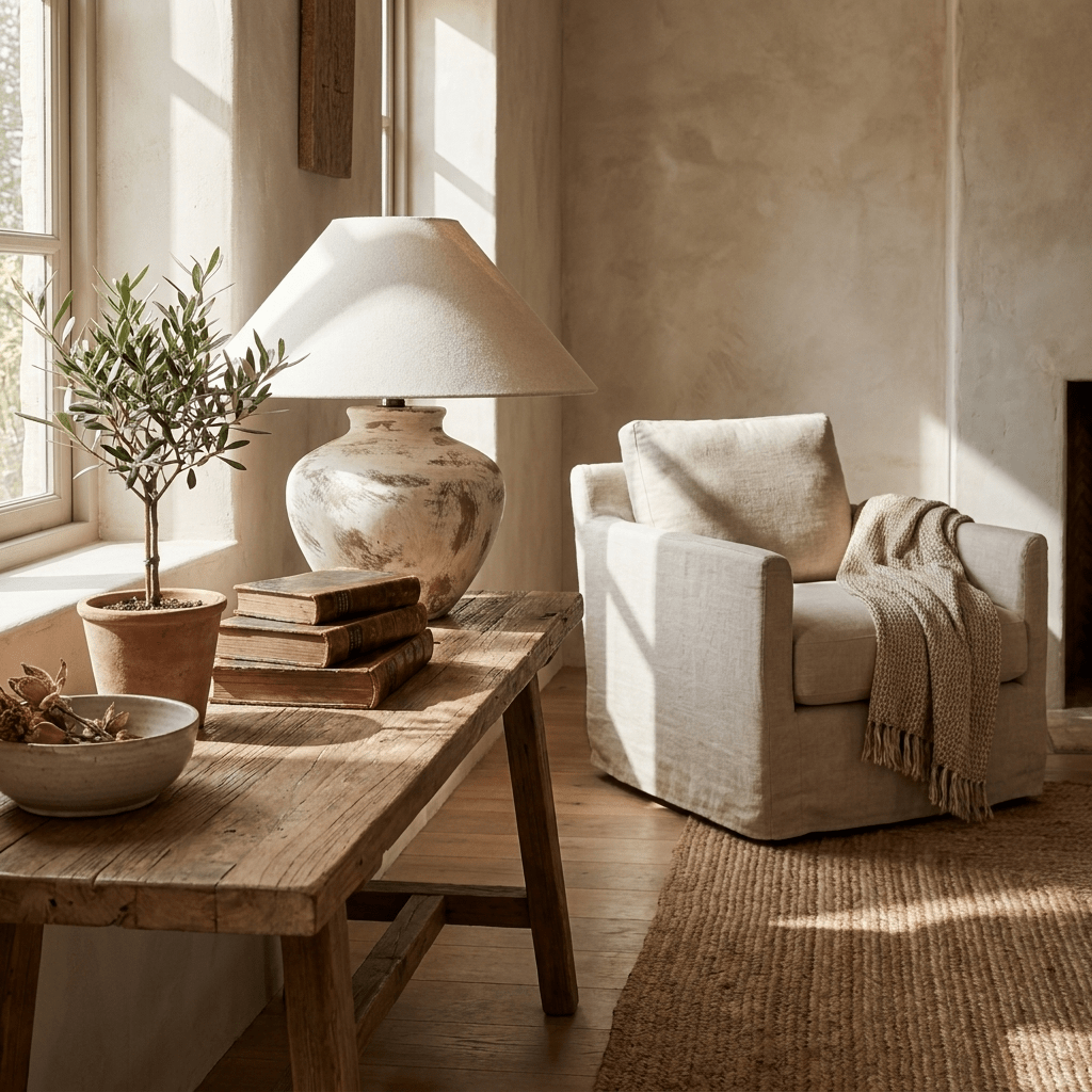 Farmhouse Ceramic Table Lamp — Table Lamp | Maison Monashee — view 5