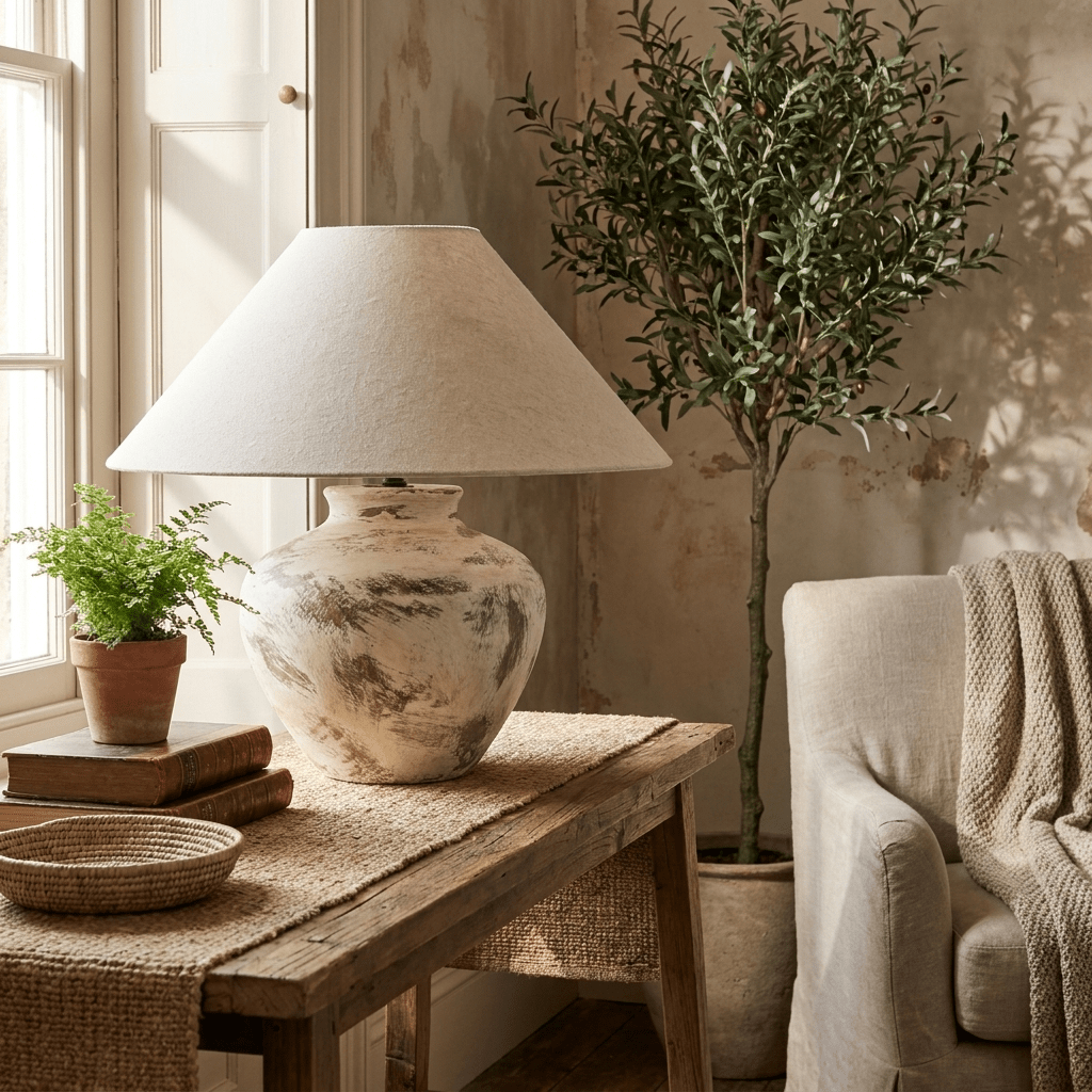 Farmhouse Ceramic Table Lamp — Table Lamp | Maison Monashee — view 8