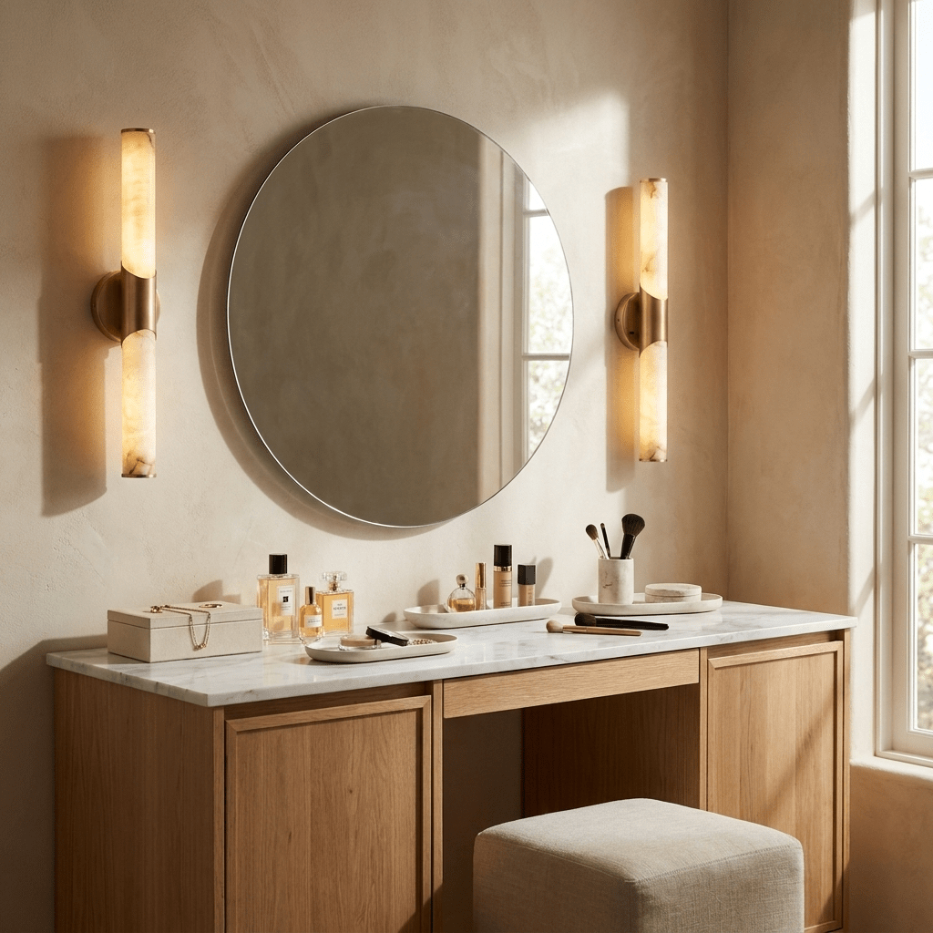 White Bathroom Sconce — Wall Sconce | Maison Monashee — view 2