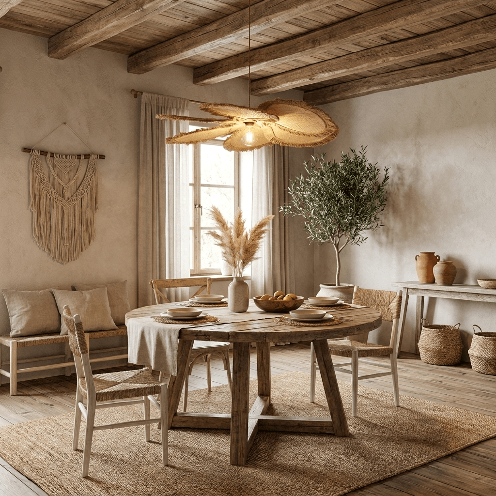 Rattan Kitchen Island Light — Pendant Light | Maison Monashee — view 11