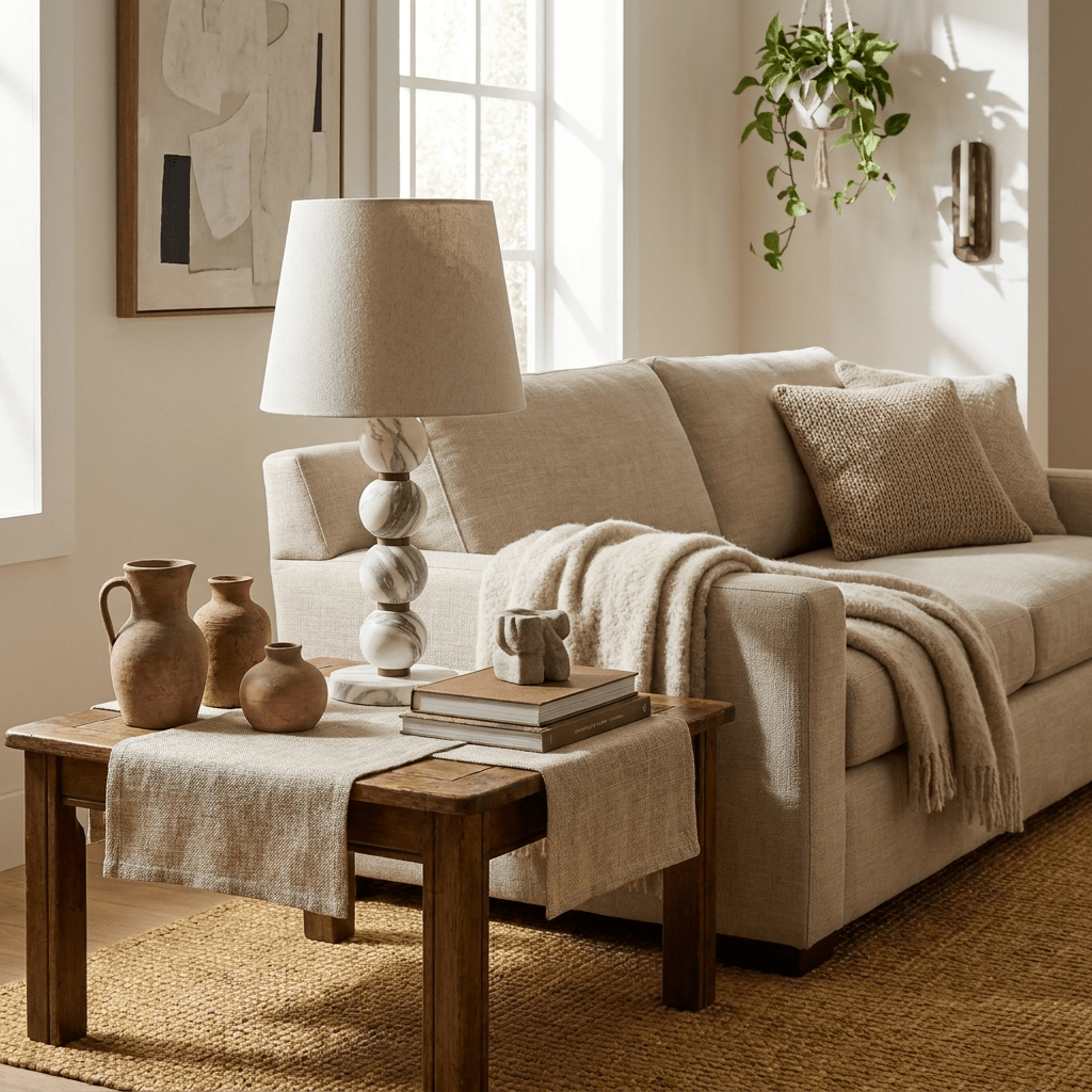 Stacked Marble Table Lamp — Table Lamp | Maison Monashee — view 13