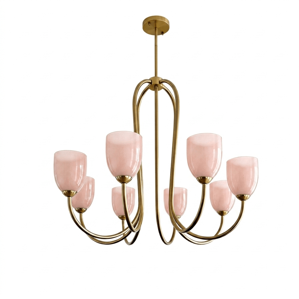 Gold Tulip Chandelier — Chandelier | Maison Monashee — view 10