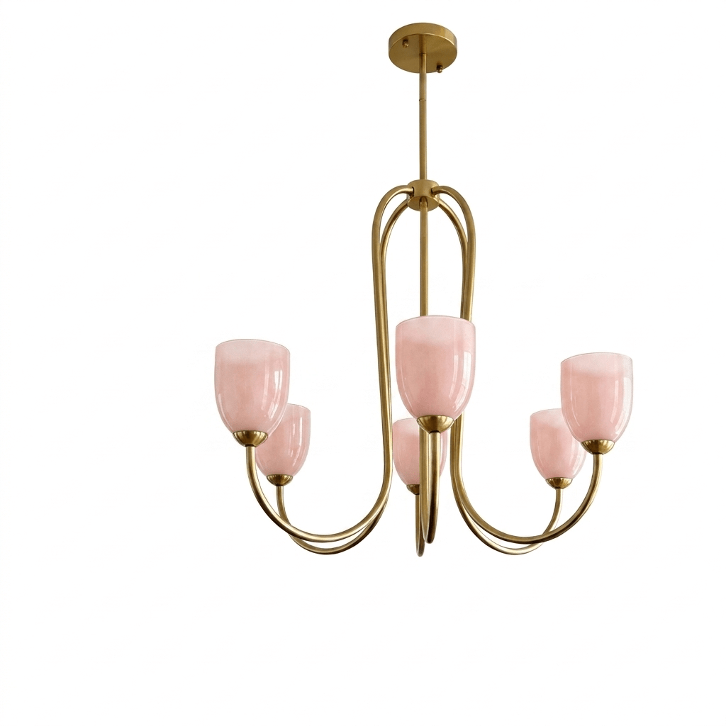 Gold Tulip Chandelier — Chandelier | Maison Monashee — view 13