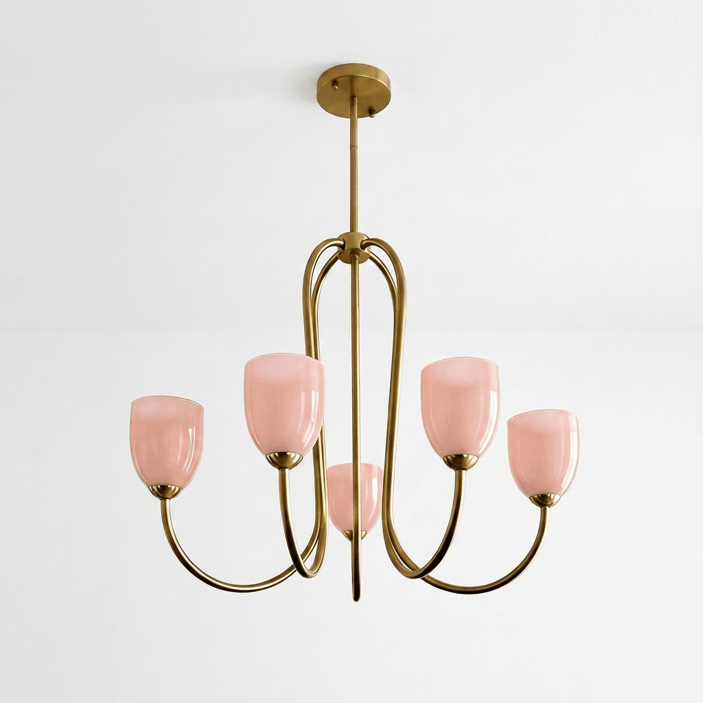 Gold Tulip Chandelier — Chandelier | Maison Monashee — view 15