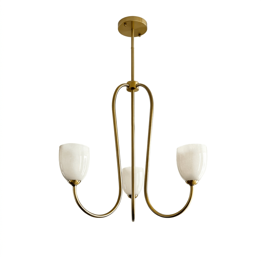 Gold Tulip Chandelier — Chandelier | Maison Monashee — view 16