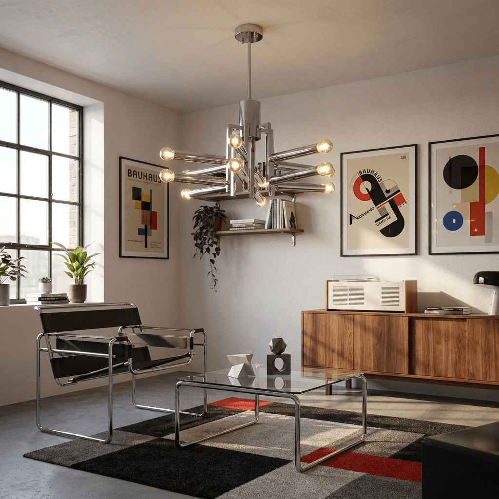Sputnik Chrome Chandelier — Chandelier | Maison Monashee — view 6