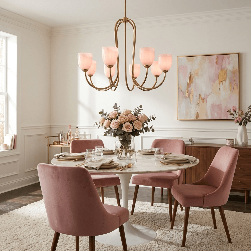 Gold Tulip Chandelier — Chandelier | Maison Monashee — view 2