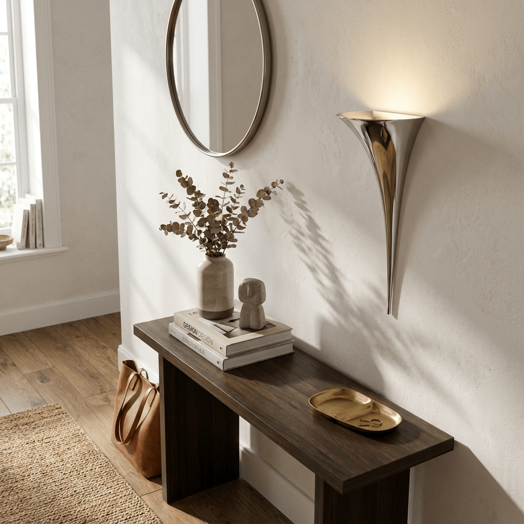 Gold Sconce Light Fixture — Wall Sconce | Maison Monashee — view 9