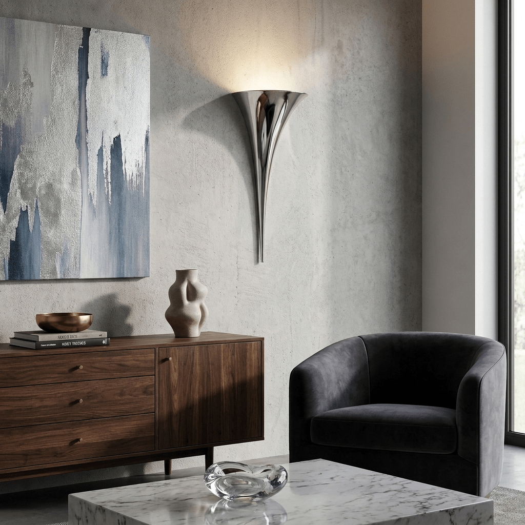 Gold Sconce Light Fixture — Wall Sconce | Maison Monashee — view 2