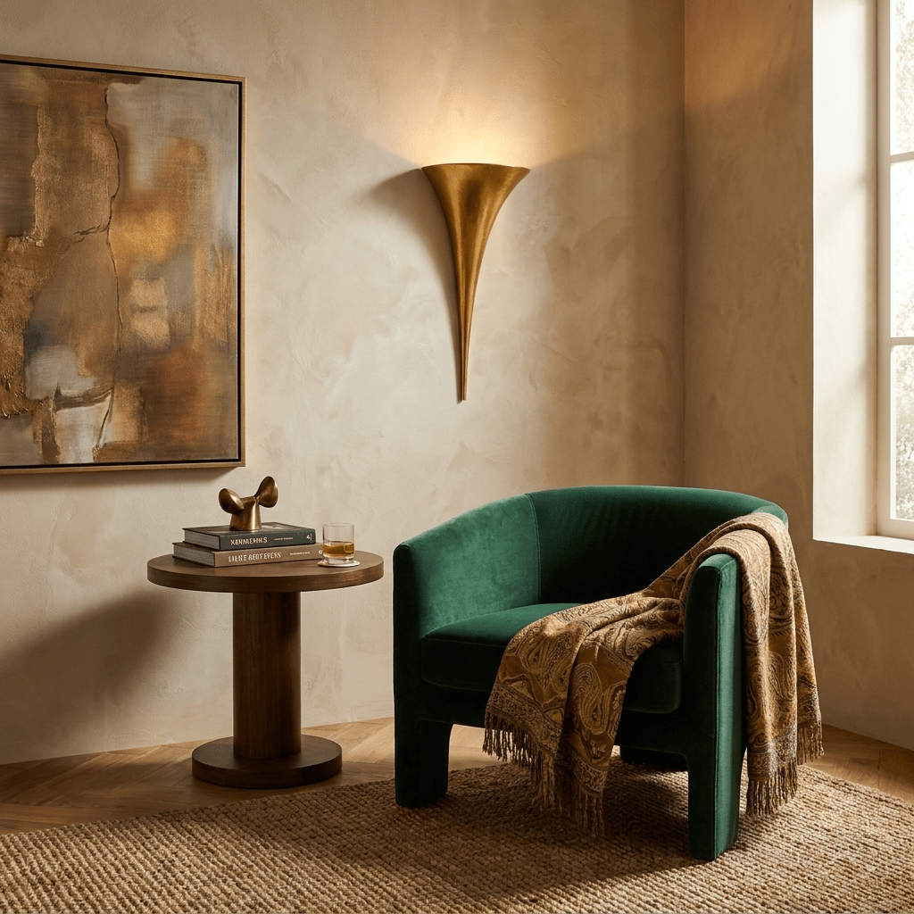 Gold Sconce Light Fixture — Wall Sconce | Maison Monashee — view 5