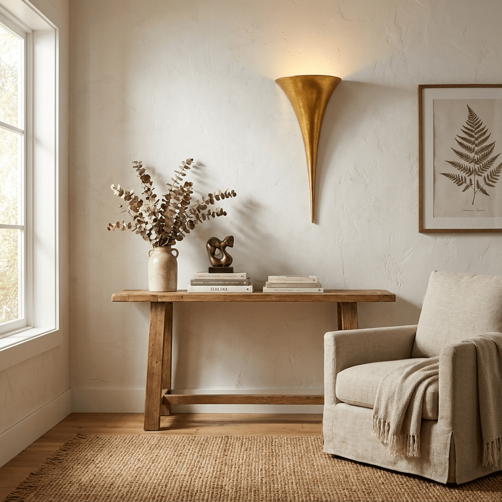 Gold Sconce Light Fixture — Wall Sconce | Maison Monashee — view 3