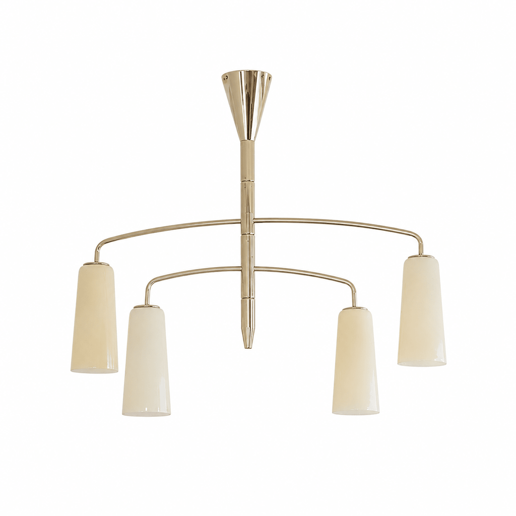 Gold Tiered Chandelier — Chandelier | Maison Monashee — view 9