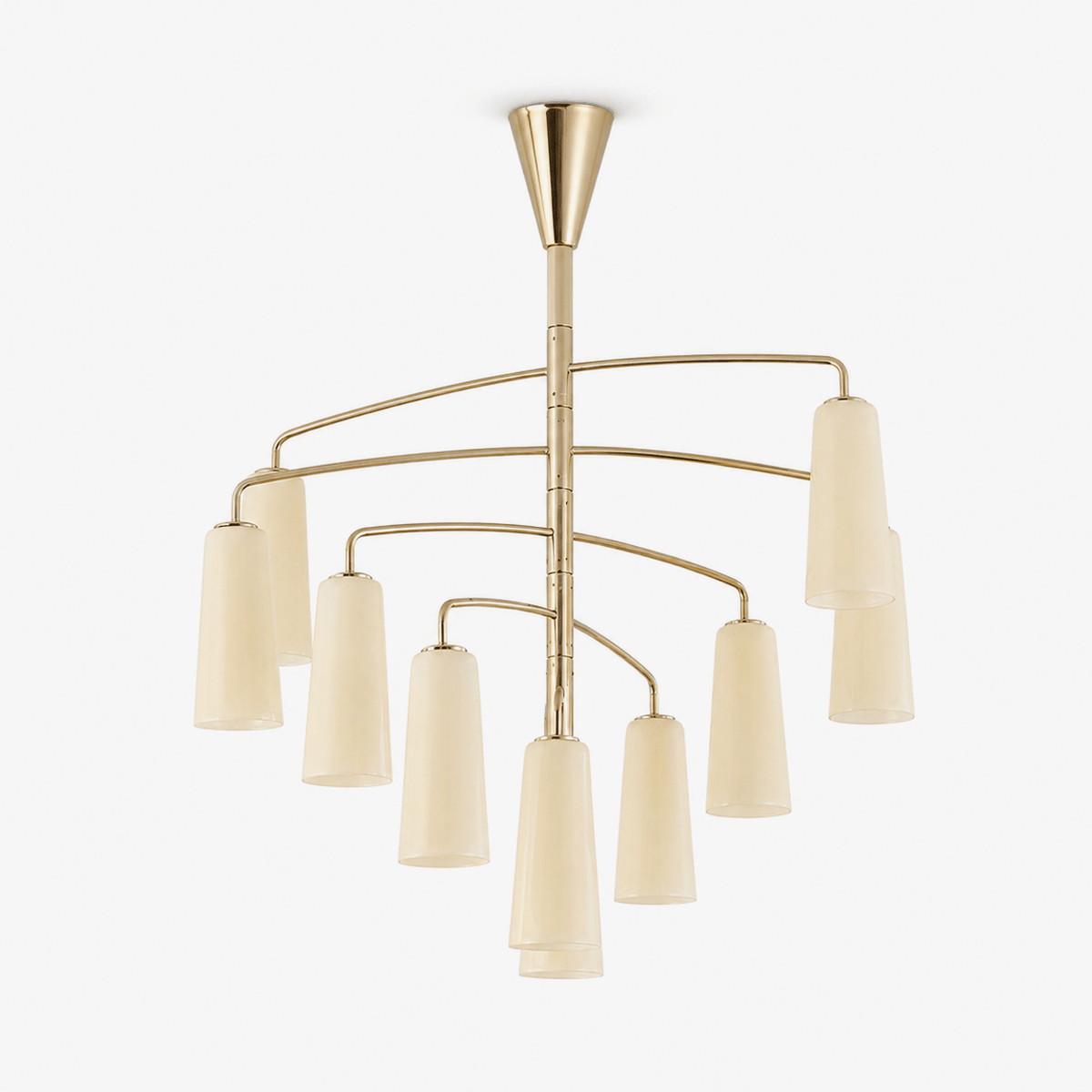 Gold Tiered Chandelier — Chandelier | Maison Monashee