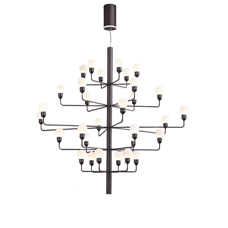 Alabaster Globe Chandelier — Chandelier | Maison Monashee — view 8
