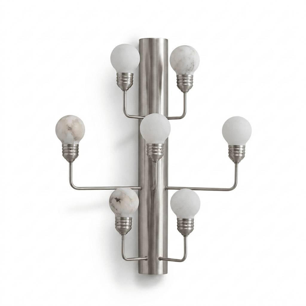 Alabaster Globe Sconce — Wall Sconce | Maison Monashee — view 4