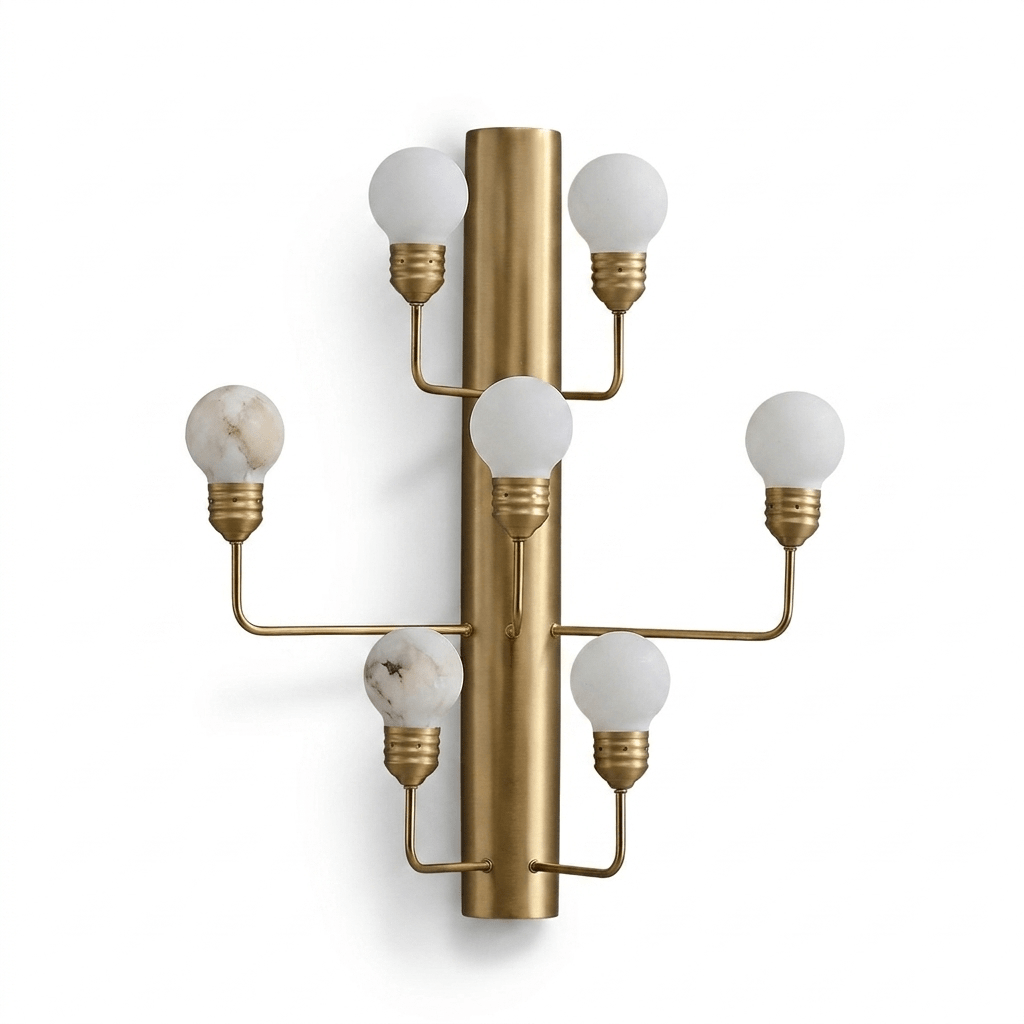 Alabaster Globe Sconce — Wall Sconce | Maison Monashee — view 6