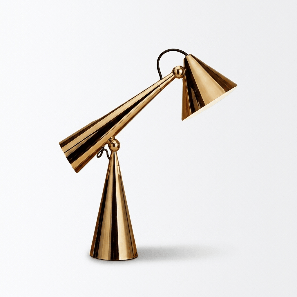 Gold Desk Lamp Modern — Table Lamp | Maison Monashee — view 9